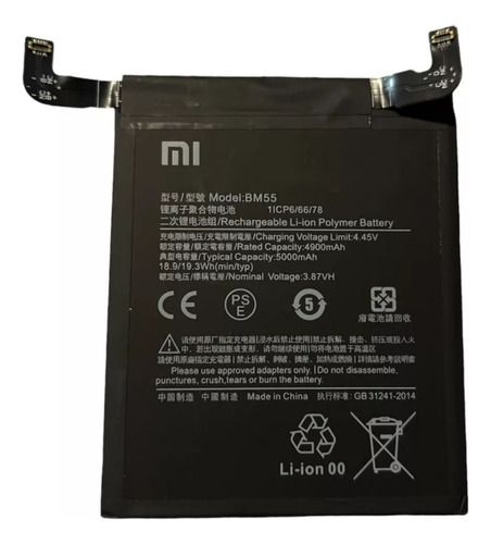 Bateria Compatible Para Xiaomi Bm55 Factura