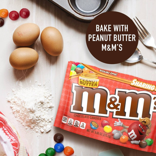 Imagen 4 de 5 de M&m's Peanutbutter Chocolate Relleno Crema De Maní Importado