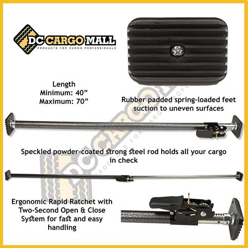 Barra De Carga Dc Cargo Mall, Ajustable De 100 A 178cm