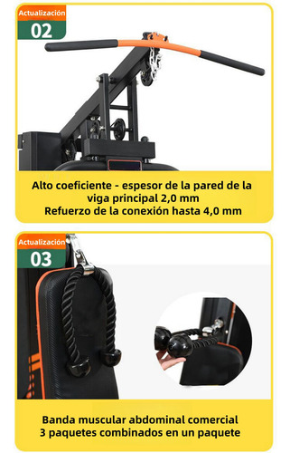 Gimnasio Multifuncional Uso Rudo Multiestacion Brazo Pierna