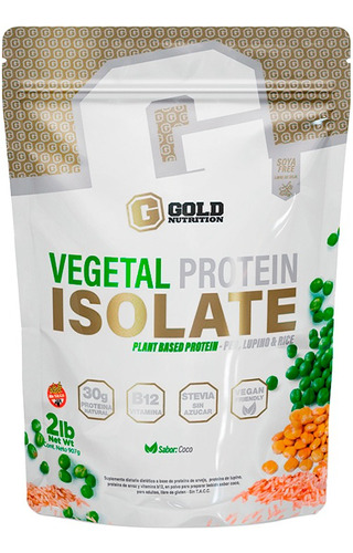 Proteína Vegetal Isolada Vegan Protein Coco Gold Nutrition