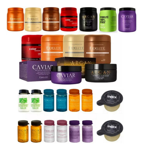 Kit Peluquero Ampollas Máscaras Surtidas Mayorista Fidelite