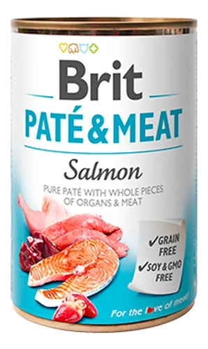 Brit Pate &amp; Meat Salmon 400 Gr