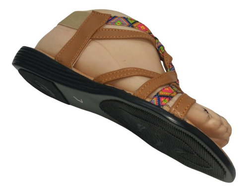 Imagen 6 de 6 de Sandalia Huarache Trenza Colores Combinable Juvenil Resorte
