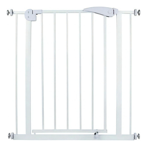 Puerta para mascotas con rejilla de seguridad para niños, color Mor White