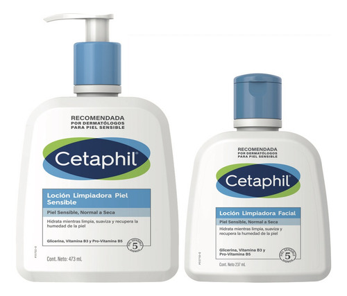 Cetaphil - Pack Loción Limpiadora De Cuerpo Y Facial