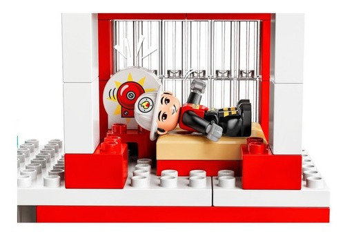 Kit de bombeiros e helicóptero Lego Duplo 10970 2+ Número de peças 117