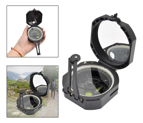 . Brújula Camping Estilo Militar Con Bolsa