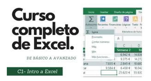 Curso De Excel De Principiante Hasta Avanzado