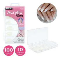 Comprar Uñas Postizas De Acrilico Stiletto Evok 100 U