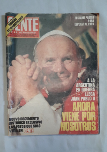 Revista Antigua * Gente * N° 881 Papa Juan Pablo Ii Malvinas