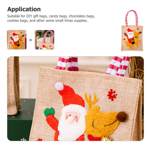 Bolsa De Navidad Con Asas Bolsa De Navidad Reutilizable De T