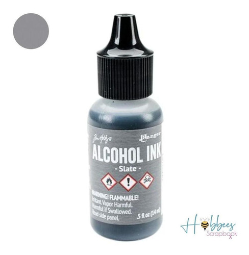 Pintura Al Alcohol Tim Holtz Gris Tinta Arte Vidrio Papel