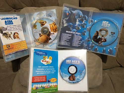 Dvd Box Era Do Gelo Trilogia Ice Age Desenho Animado Coleção (Usado)