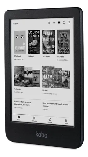 Ereader Kobo Clara Bw De 16 Gb, Antideslumbrante, Resistente