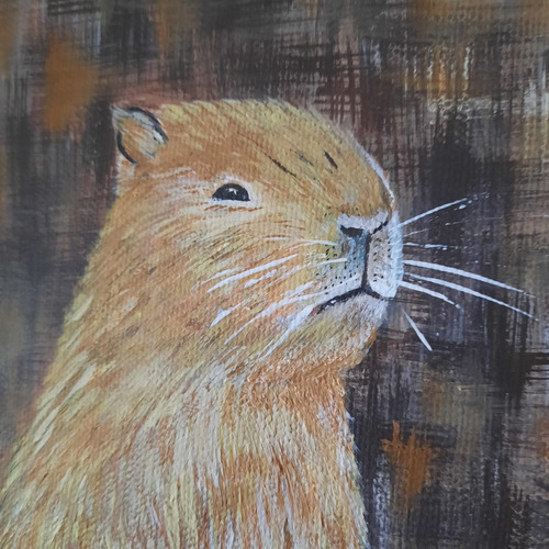 Cuadro || Colección Espontánea: Capibara - 20 X 30 Cm