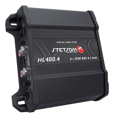 Módulo puente Stetsom Hl400.4, 400 W, 4 canales, 4 ohmios, línea alta, color negro