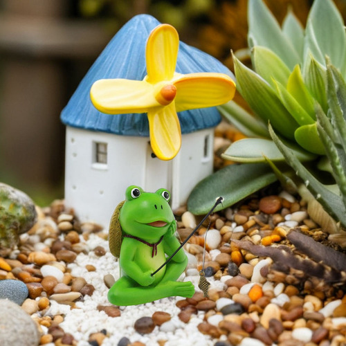 Estatua De Rana Pescadora, Figura De Rana Para Jardín, Estan