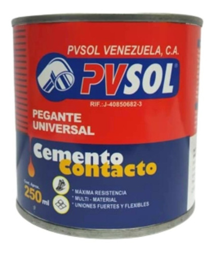 Pega Cemento De Contacto 250ml Pvsol