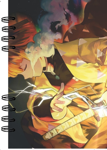 Cuaderno Sketchbook Anime  Demon Slayer Zenitsu 