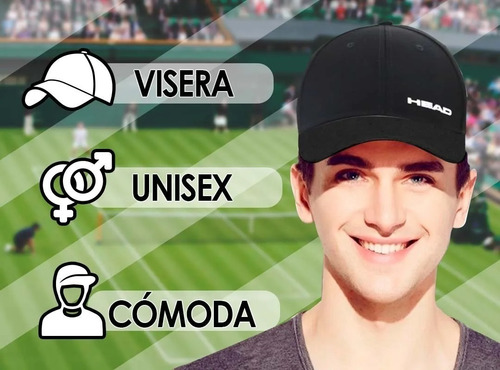 Imagen 4 de 8 de Gorra Head Cap Original Deportiva Urbana Hombre Mujer Visera