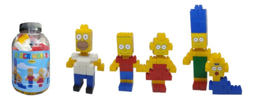 Ladrillo En Balde Grande Simpsons Personajes - Del Tomate Cantidad De Piezas 141