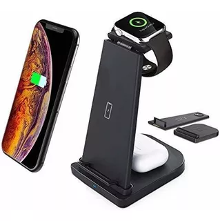 Charging Station, 3 In 1 Qi Charger For iPhone And Watch