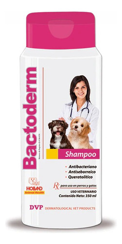 2 Bactoderm Shampoo Antibacteriano 350ml Seborrea Sarna Acné