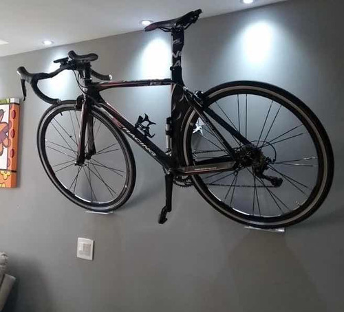 Imagem 9 de 10 de Suporte De Parede P/ Bicicleta Mod: New Decora Bike - Branco