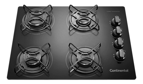 Imagen 2 de 6 de Pack Continental Anafe 4 Hornallas Campana 60cm Fama