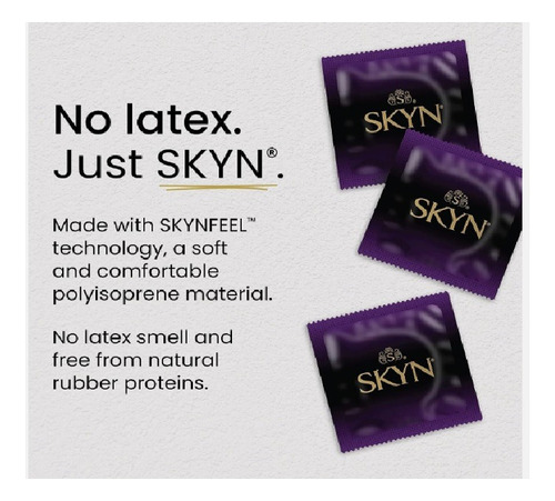 Condon/preservativo Skyn Elite Sin Latex/condon Poliuretano 