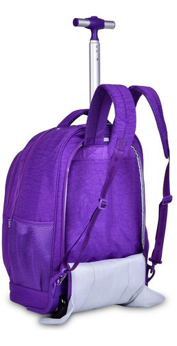 Kit Mochila Rodas,estojo,lancheira Rebecca Bonbon Roxa- Clio