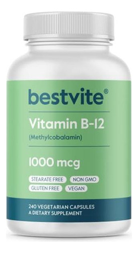 Bestvite Vitamina B12 Metilcobalamina 1000mcg 240 Cápsulas