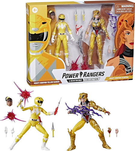 Hasbro Colección Power Rangers Yellow Ranger Aisha Vs. Escorpina