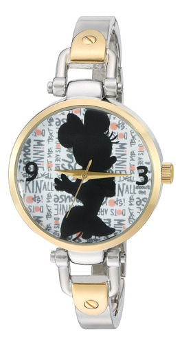 Minnie Mouse - Reloj Analógico De Cuarzo Para Adult.