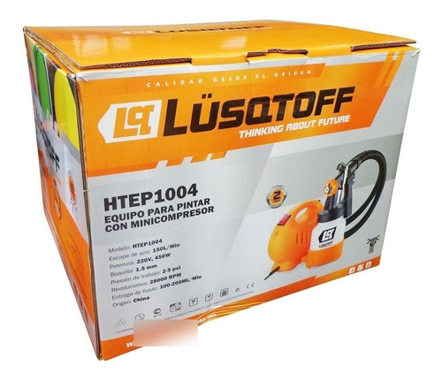 Imagen 4 de 9 de Maquina Pintar Latex Lusqtoff 450w Equipo Soplete Pistola