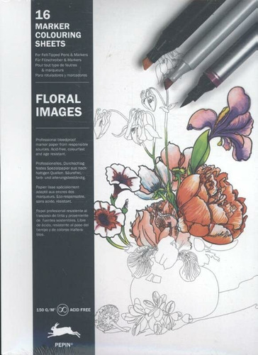 Floral Images: Marker Colouring Sheets