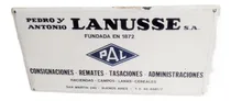 Comprar Antiguo Cartel Enlosado Lanusse Muy Buen Estado General  