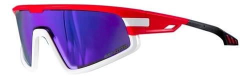 Lentes Rojo Benotto Mica Morado Protección Antiuv Ligero