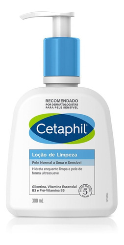 Loção De Limpeza Facial Cetaphil 300ml Momento de aplicação Dia/Noite Tipo de pele Mista