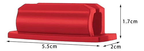 Portalápices De Silicona Adhesiva De 10 Piezas Fiable Rojo