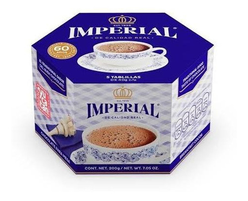 Caja Chocolate Imperial 200gr(5 Piezas De 40gr)-envio Gratis