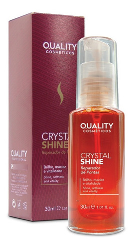 Crystal Shine Reparador De Pontas 30ml Quality Cosméticos