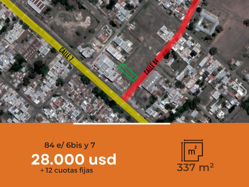 Terreno En Venta - 337mts2 - Villa Elvira [financiado]