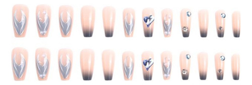 Uñas Postizas Pegamento De Uñas Postizas Decoradas Color Z257