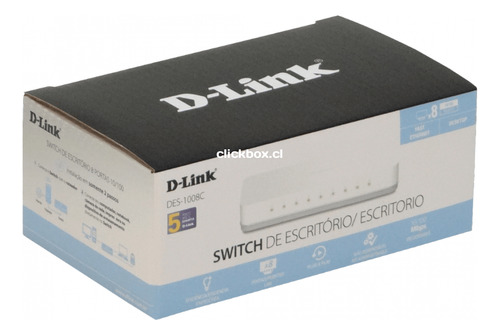 Switch De Escritorio D-link 8 Puertos Sin Clickbox