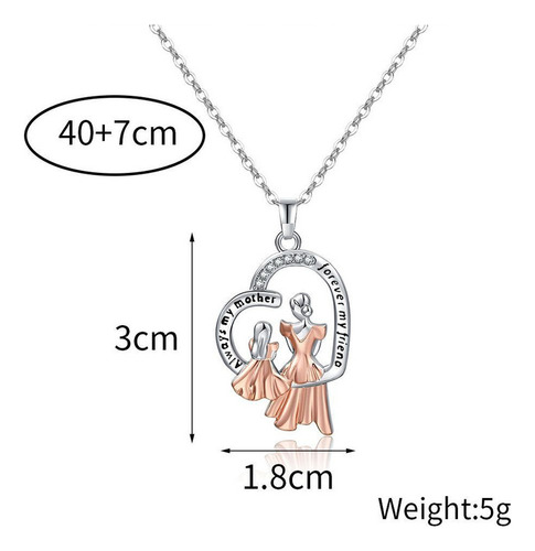 Db Collar Elegante Con Colgante De Corazón De Amor Para