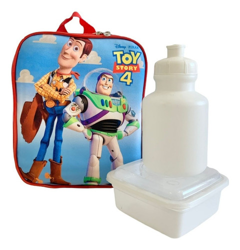 Lancheira Térmica Infantil Escolar Toy Story C/potinhos F5 Cor Azul