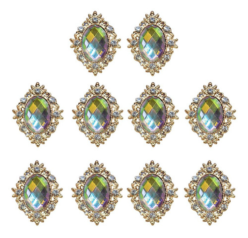 4 Botones De Cristal Para Coser