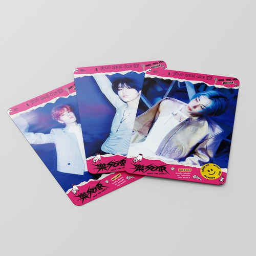 55 Cartões De Fotos Stray Kids - Rock Star